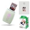 Fujifilm Fujifilm Instax Mini Link 3 Wireless Smartphone Printer, Bundle with Instax Mini 20 Exposures Instant Daylight Film and Photo Album - Green view 1