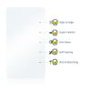 brotect 3D Curved Screen Protector Matte Compatible with Philips GoGear Vibe SA4VBE08 2012 (2 Pack) - Full Screen Coverage view 2