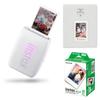 Fujifilm Instax Mini Link 3 Wireless Smartphone Printer, White, Bundle with Instax Mini 20 Exposures Instant Daylight Film and Photo Album view 1