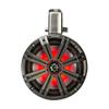 Kicker KMTC8 8" Black Loaded Marine Wake Tower Enclosures & 400 Watt Marine Amp with Tube-clamp mounting view 4