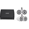 Kicker 45KMTDC65W Dual 6.5" White Coaxial Tower System & 400 Watt Marine Amp with Tube-clamp mounting view 1