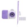 Print Camera with Flash, 32GB Memory Card 2.4inch Screen 1MP Front and Rear Cameras, Thermal Printing Technology (Lightpurple White) view 1