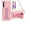 bojioderf Case Compatible for Onyx Boox Kant 2 ePaper eReader Phone Case Stand Cover [with 1*Tempered Glass Screen Protector] Hybrid Case [Folding Support Magnetic] [Frosted Anti-Fingerprint] Pink view 1