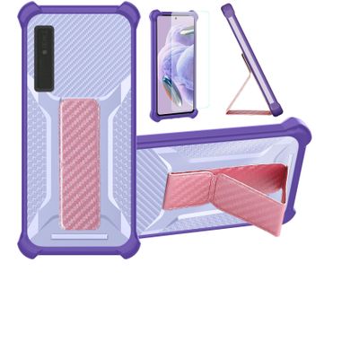 bojioderf Case Compatible for Onyx Boox Palma 2 ePaper eReader Phone Case Stand Cover [with 1*Tempered Glass Screen Protector] Hybrid Case [Folding Support Magnetic] [Frosted Anti-Fingerprint] Purple