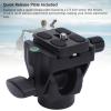 Monopod Tilt Head Aluminum Alloy Tripod Head with Quick Release Plate for Birdwatching Photography view 2