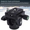 Monopod Tilt Head Aluminum Alloy Tripod Head with Quick Release Plate for Birdwatching Photography view 3