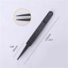 8Pcs Precision Plastic Tweezers Anti Static Black Carbon Fiber DIY Repair Nippers Kit For Electronics Phones Repairing view 2