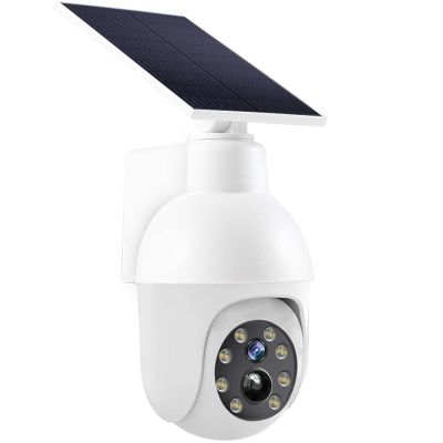 High brightness solar powered analog surveillance sensor light, flashing red light can simulate fake CCTV camera, enhance home security, suitable for porch backyard and parking lot lighting (2)