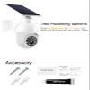 High brightness solar powered analog surveillance sensor light, flashing red light can simulate fake CCTV camera, enhance home security, suitable for porch backyard and parking lot lighting (2) view 3