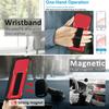 bojioderf Case Compatible for Onyx Boox Kant 2 ePaper eReader Phone Case Stand Cover [with 1*Tempered Glass Screen Protector] Hybrid Case [Folding Support Magnetic] [Frosted Anti-Fingerprint] Red view 4