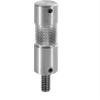2 Inch Aluminum Baby Pin with 1/4 Inch Male Thread view 1