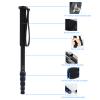 A 222 Aluminum Alloy Tripod Monopod Base, High Strength Magnesium Alloy Pin Tube, Anti Dust Locking System, International Standard Screw, for SLR Camera, Wear and view 2