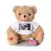 MBHB Digital Voice Recorder Stuffed Bear Ultrasound Tshirt w/20 Second Recorder, Capture Baby's Heartbeat During Pregnancy + Ultrasound for Baby Showers, Tan view 1