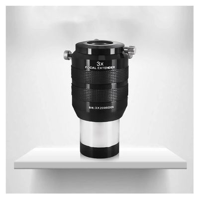 2 Inches 3X Barlow Lens Metal Focal Extender Lens Telescope Accessory 2 Groups 4 Pieces