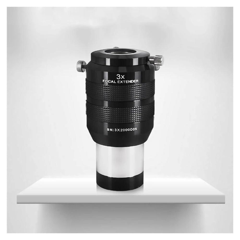 2 Inches 3X Barlow Lens Metal Focal Extender Lens Telescope Accessory 2 Groups 4 Pieces