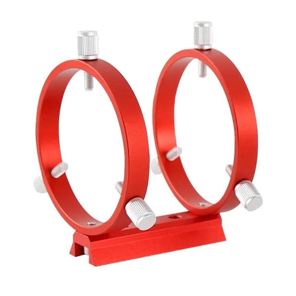 Finder Mount 42/50/60/68/80/90/102mm 3-Point Guide Ring 2 Rings 1 Plate 8 Screws(80mm)