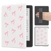 BlHMCASE Kawaii Cute Pink Bow for All-New 7"/6.8" Kindle Paperwhite(12th/11th Generation-2024/2021), Leather Cover Case with Auto Wake/Sleep for Kindle Paperwhite 2024 view 1
