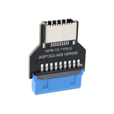 eMagTech 180 Degrees Adapter USB 3.0 19-Pin Internal Header to USB 3.1/3.2 Type-C 20-Pin Extend Adapter for Type E to PCs Front Panel Port