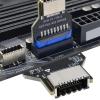 eMagTech 180 Degrees Adapter USB 3.0 19-Pin Internal Header to USB 3.1/3.2 Type-C 20-Pin Extend Adapter for Type E to PCs Front Panel Port view 2