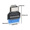eMagTech 180 Degrees Adapter USB 3.0 19-Pin Internal Header to USB 3.1/3.2 Type-C 20-Pin Extend Adapter for Type E to PCs Front Panel Port view 4