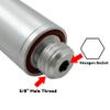 Extension Pole Adjustable Telescopic Rod Extendable Pole Section for Trimble Rotating GPS Antenna RTK GNSS Surveying Prism Line Level & More, 5/8 Male to Female Thread with Hexagon Thread (10) view 4