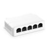 5 Port PoE Extender, 1 in 4 Out PoE+ Repeater, 10/100Mbps, IEEE 802.3 af/at/bt 90W, Wall and Din Rail Mount YuLinca PoE Passthrough Switch view 1