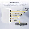 5 Port PoE Extender, 1 in 4 Out PoE+ Repeater, 10/100Mbps, IEEE 802.3 af/at/bt 90W, Wall and Din Rail Mount YuLinca PoE Passthrough Switch view 3