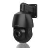 4K PTZ POE IP Camera Outdoor, 360Pan 90Tilt 18X Optical Zoom, Human Auto Tracking, Human/Vehicle Detection, Two-Way Talk, 328ft IR Night Vision PTZ Security Camera,compatible for Blue Iris(black) view 1