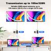 ALGOX 328ft/100m 4K@30Hz HDMI Extender Splitter 1 in 2 Out Over CAT6/6e/7(T-568B) Supports Loop Out, EDID Copy, HDR10, Dolby Vision, 3D Video, Plug and Play, Easy to Install view 2