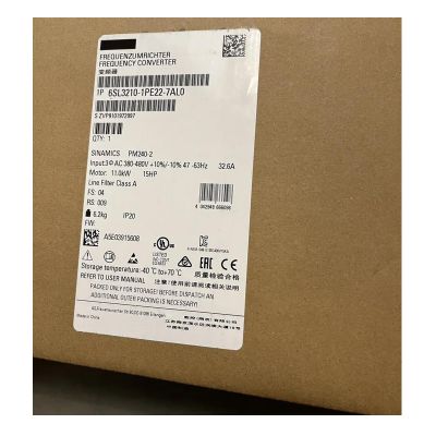 CungSu 1 PCS 6SL3210-1PE22-7AL0 New and Sealed in Box 6SL32101PE227AL0 with Warranty and Fast