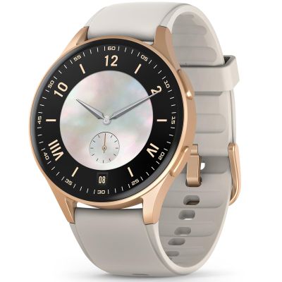 Smart Watch for Women with Built-in GPS & Alexa (Make/Answer Call), 1.32" AMOLED Fitness Tracker with Altimeter Compass for Hiking Running, HRV/Sleep/SpO2 Monitor, 5ATM Waterproof for iPhone Android