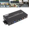 1080P HD Multimedia Interface Converter, YPbPr VGA to HD Converter Adapter for HDTV Projector Display, Plug and Play Setup, 2 Keys for Resolution Switching (US Plug) view 2