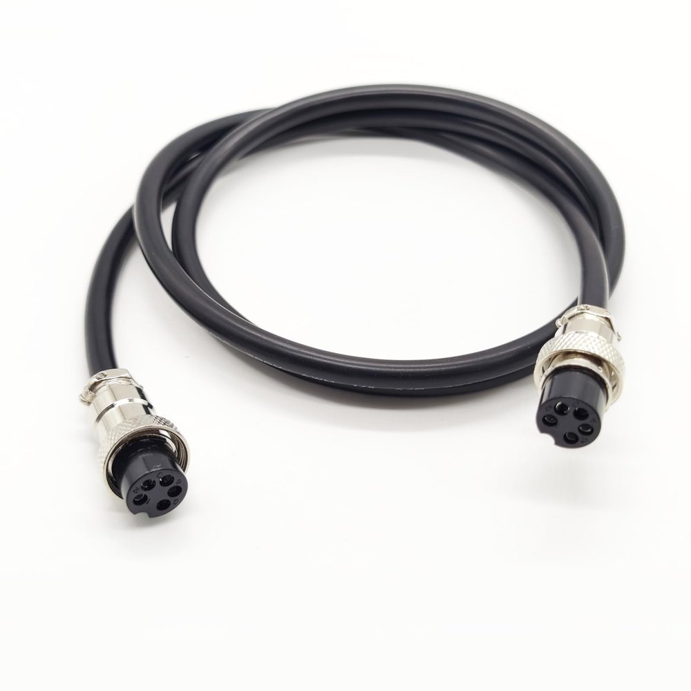 1.64 ft GX16 5 Pin Double Female Cable, GX16 5Pins Female to Female Head Aviation Cordset Electrical Connector Panel Mount Circular Metal Adapter Cordset for Ships 7A 125V 20AWG (0.5meter)