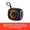 RadioShack Mini Bluetooth Speaker, 10W, IPX5 Waterproof, Wireless & Portable (Black and Green) view 4