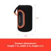 RadioShack Wireless Speaker, 20W, Bluetooth 5.3, RGB Lights, Waterproof IPX5, Portable (Black and Orange) view 3