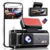 4K Dash Cam Front, Dash Camera for Cars 5Ghz WiFi/APP Control, 64GB Card Included, 2.99'' IPS Screen, 2160P Car Dashcam, Night Vision, 24H Parking Monitor, Loop Recording, G-Sensor, Max Support 256GB view 1