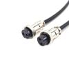 16.4 ft GX16 2 Pin Double Female Cable, GX16 2Pins Female to Female Head Aviation Cordset Electrical Connector Panel Mount Circular Metal Adapter Cordset for Ships 7A 220V 18AWG (5meter) view 4