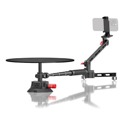 360 Degree Spinner,Professional Photography Turntable,Professional Video Stabilizers,Suction Cup Base,with 43.3in Extension Poles,2 Bases and Handbag,for Product Photography