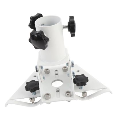 Satellite Mount Pipe , 360 Rotation and 160 Tilt Adjustment, Heavy Duty Stainless Steel Mini Dish Bracket Fittings, Erosion Metal Paint Finish