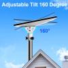 Satellite Mount Pipe , 360 Rotation and 160 Tilt Adjustment, Heavy Duty Stainless Steel Mini Dish Bracket Fittings, Erosion Metal Paint Finish view 4