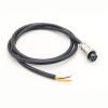 1.64 ft GX16 4 Pin Single Female Cable, GX16 4Pins Female Head Aviation Cordset Electrical Connector Panel Mount Circular Metal Adapter Cordset for Ships 7A 125V 20AWG (0.5meter) view 3