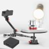 360 Spinning Camera Rig,Professional Photography Turntable,Rotating Camera Slider, with 43.3in Extension Poles,Panoramic Shooting,Suction Cup Base,for Product Photography view 1
