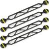 Sea Frogs 9-Inch Double Ball Arm, 1-Inch Diameter, Black with Yellow O-Ring, for Camera Clamp and Flashlight (HZB-AM-10 4PCS) view 1