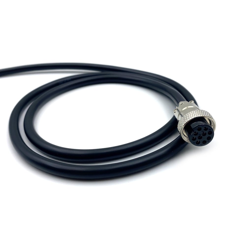 16.4 ft GX16 10 Pin Single Female Cable, GX16 10Pins Female Head Aviation Cordset Electrical Connector Panel Mount Circular Metal Adapter Cordset for Ships 5A 125V 24AWG (5meter)