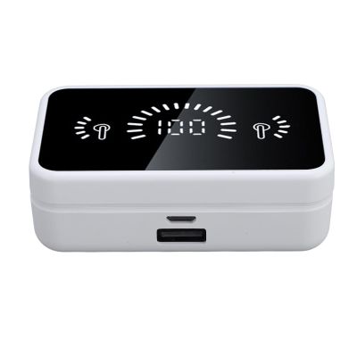 Zunate Language Translator Earbuds, 144 Online Languages Wireless Bluetooth 5.4 Headset with Active Noise Cancellation and Mirror Charging Case for Travel (White)