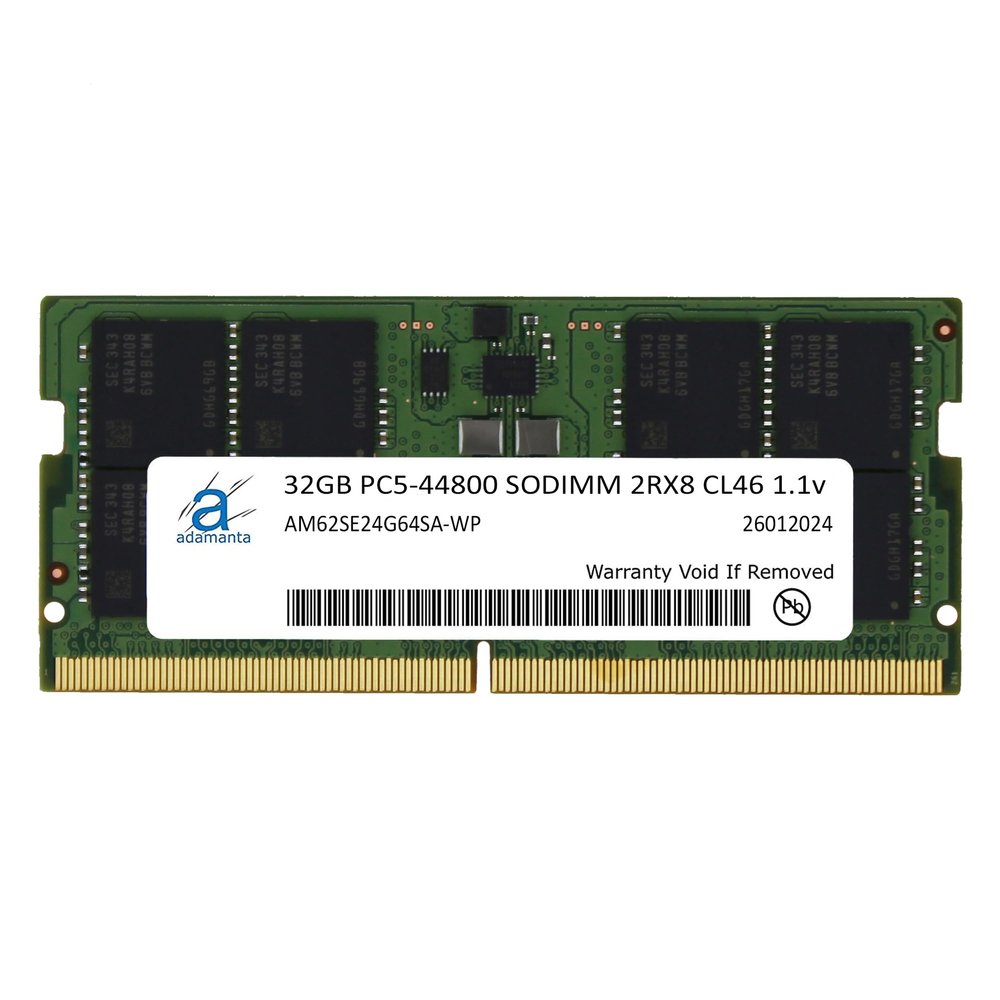 Adamanta 32GB (1x32GB) Compatible for Lenovo K14 Gen 2 Laptop DDR5 5600MHz PC5-44800 SODIMM 2Rx8 CL46 1.1v Notebook Memory Module Upgrade RAM