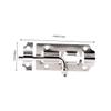 EUVAROMEX 12pcs Door Safety Bolt Door Locks Cabinet Locks for Door Reinforcement Lock Latches Handles Door Knobs Gate Latch Sliding Door Lock Hanger Gate Lock Door Safety Lock Silver/4777 view 2