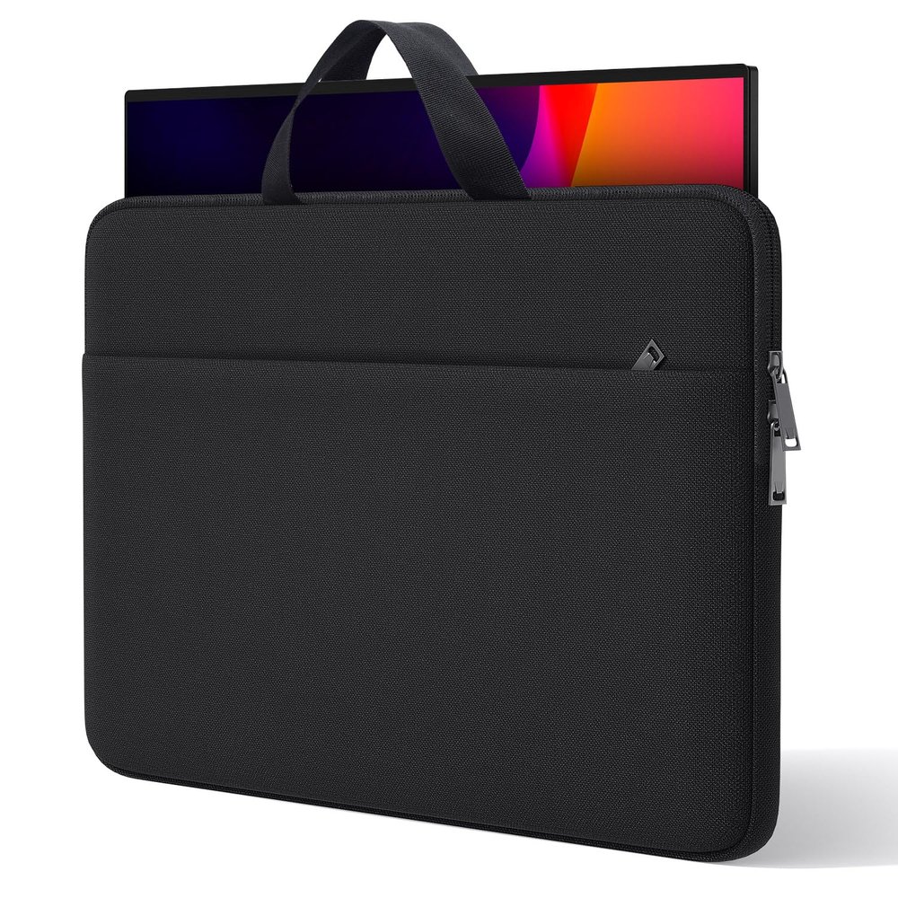 24 Inch Portable Monitor Case Carrying Sleeve Compatible with 23.8-24 Inch Portable Large Monitor with Handle Pocket, Protective Travel Shockproof-Padded Accessory Bag