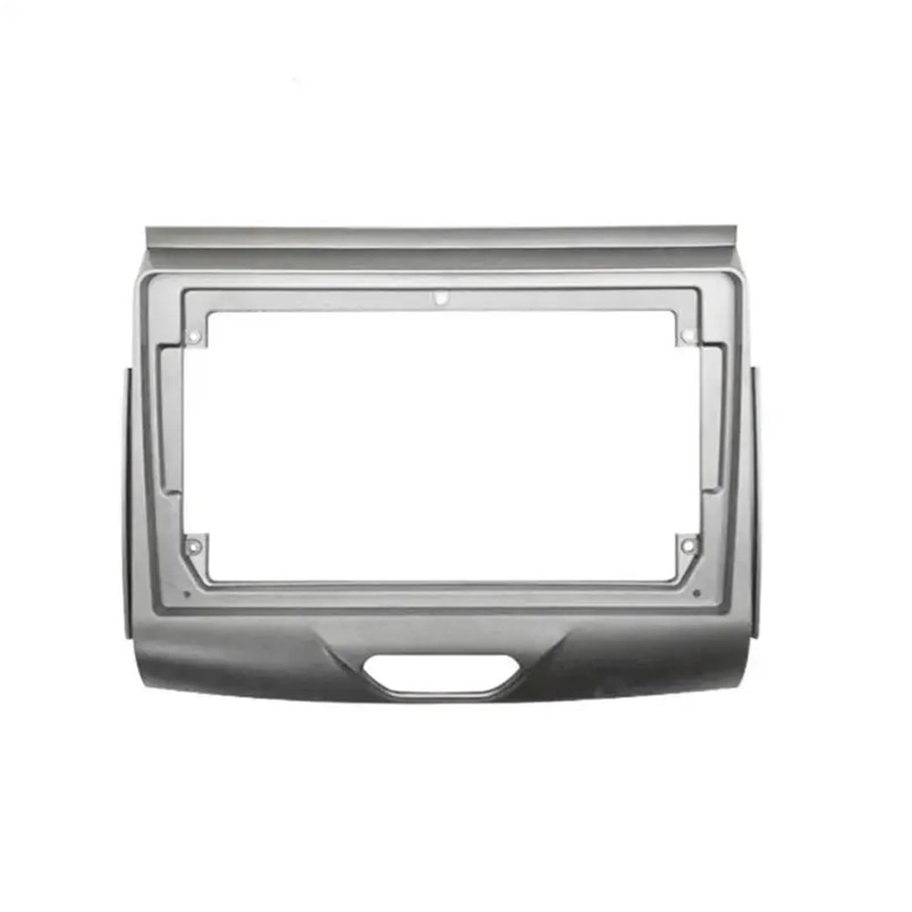 9INCH Car Audio Big Screen Fascia Frame Adapter Compatible with Ranger 2015+ 2DIN Dash Fitting Panel Frame Kit(Silver)
