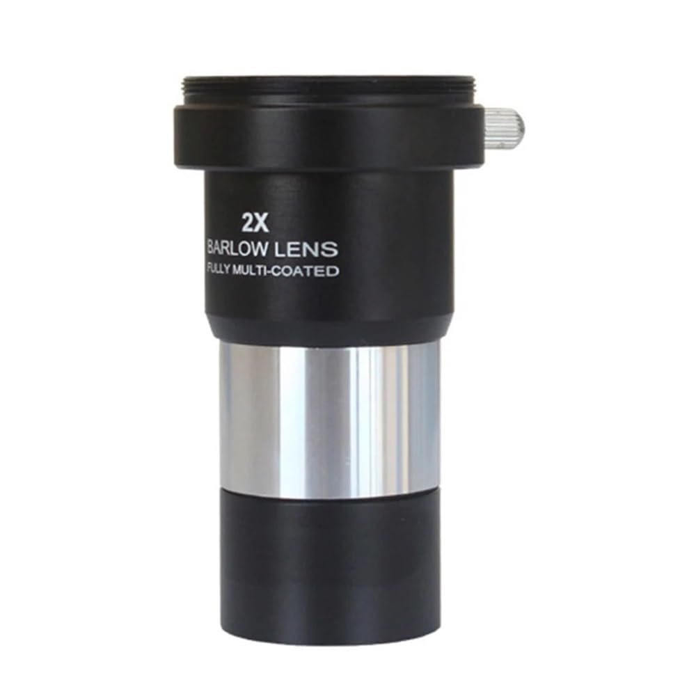 1.25 Inches 2X Multiplier Lens 2X Double Barlow Metal for Astronomical Telescope Accessories